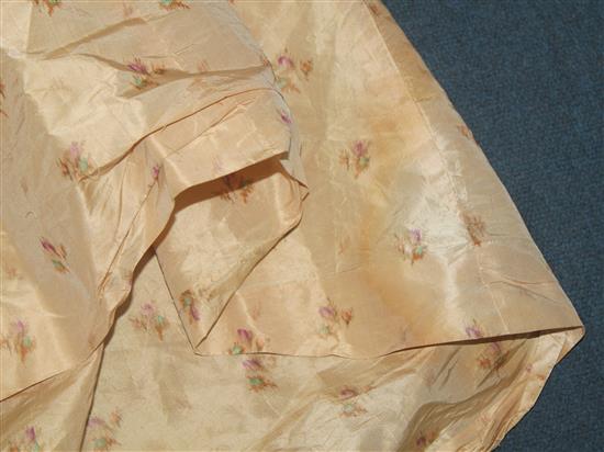 An 18th century Spitalfields silk gown and underskirt,